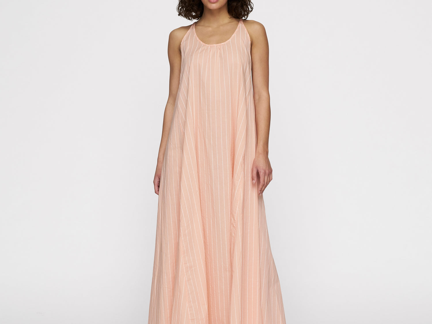 summer dress stripes | peach