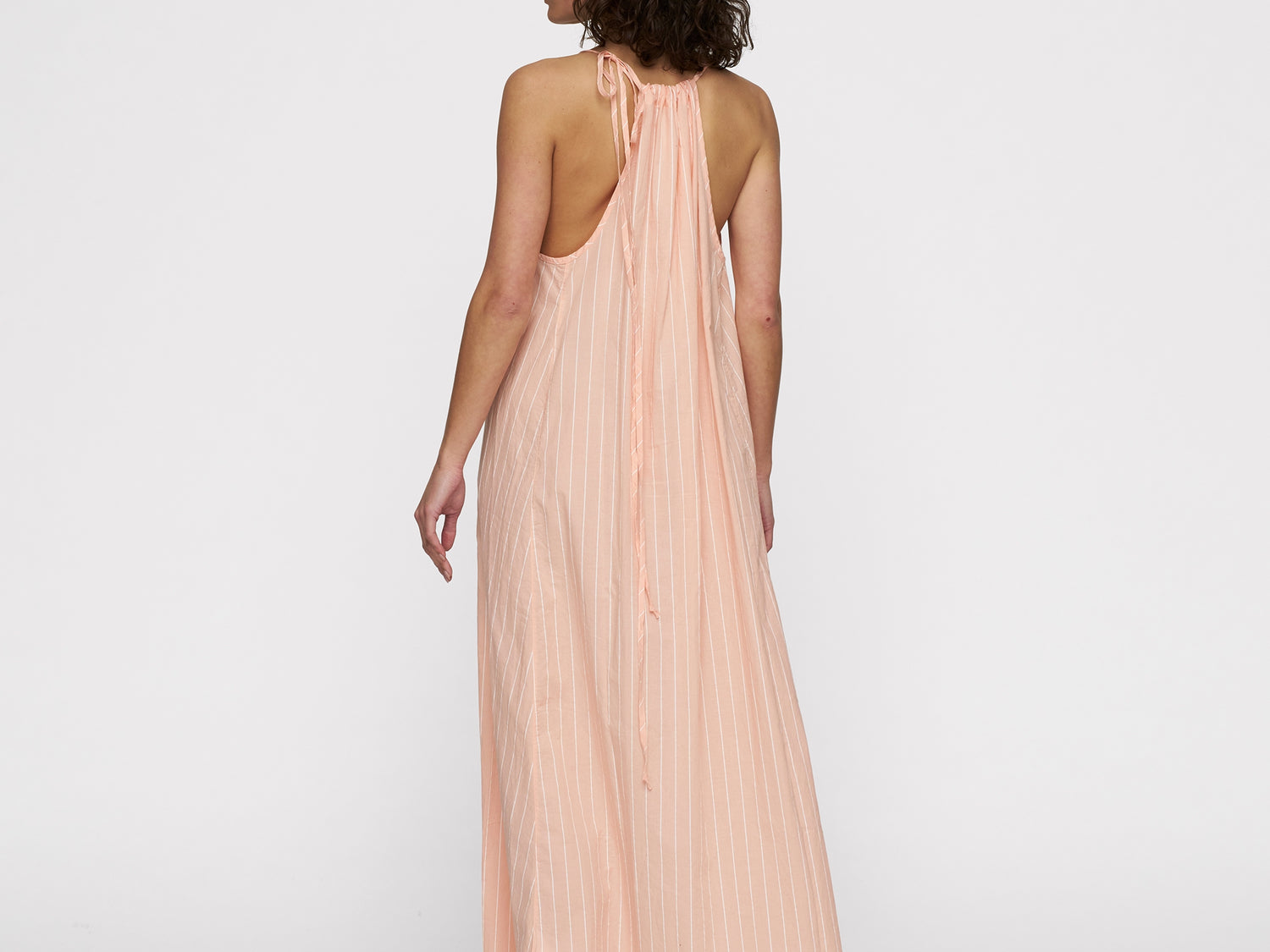summer dress stripes | peach