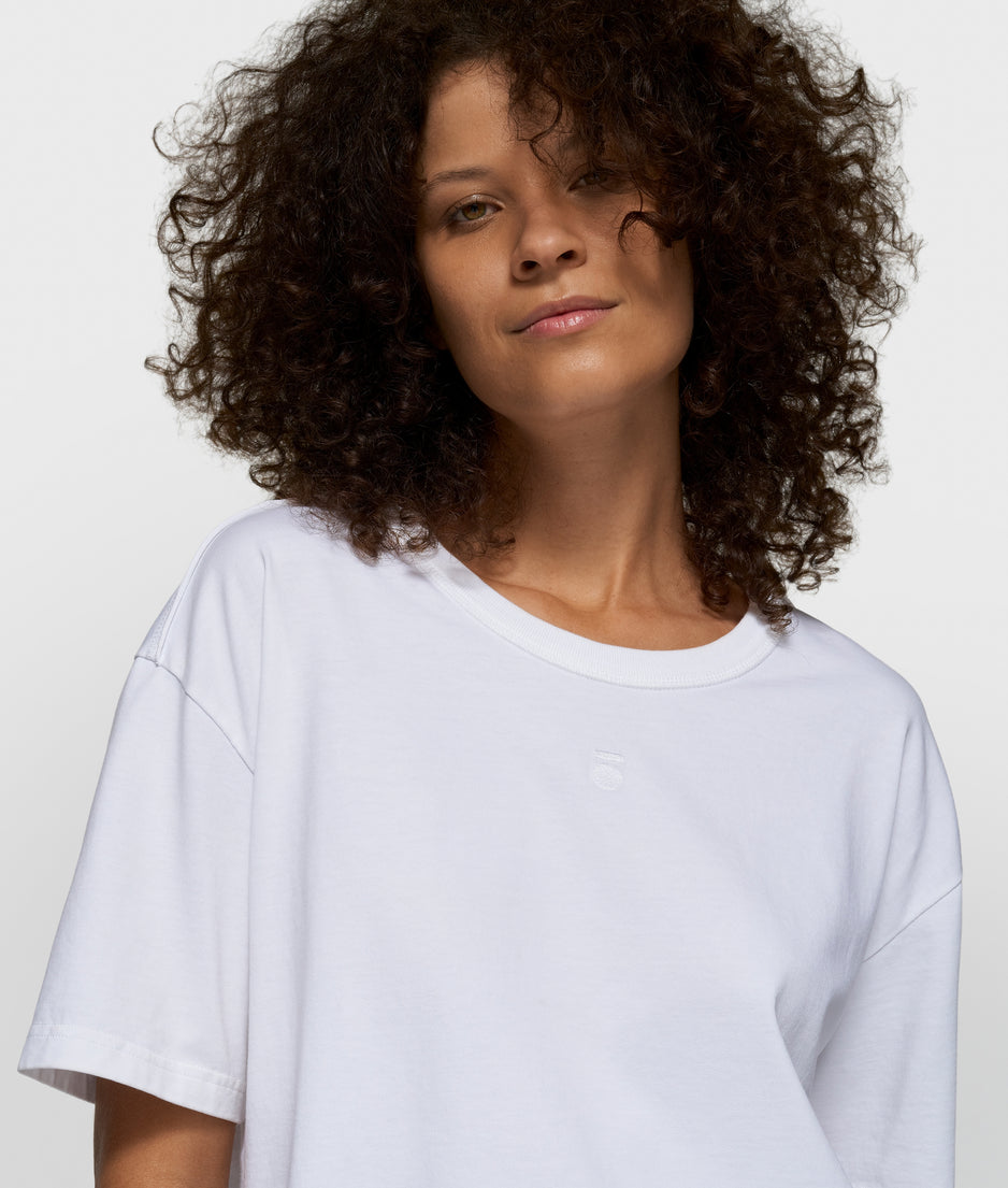 THE THICK COTTON TEE | white