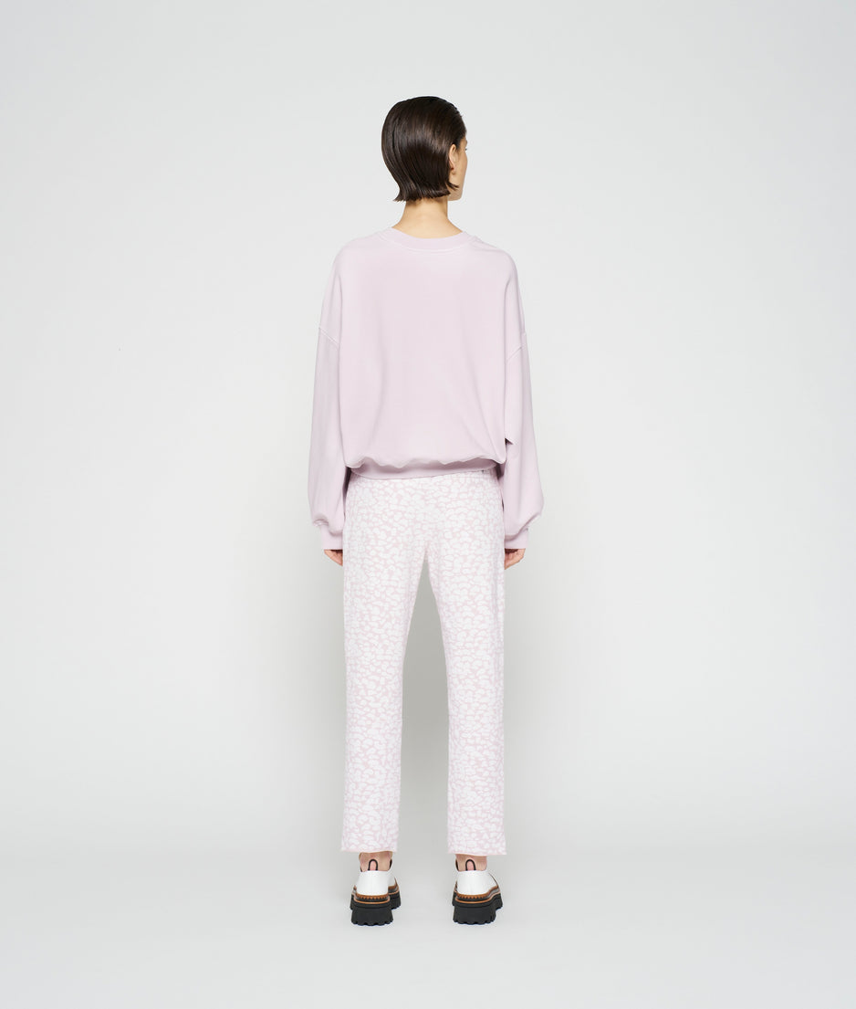 cropped sweater medal | pale lilac