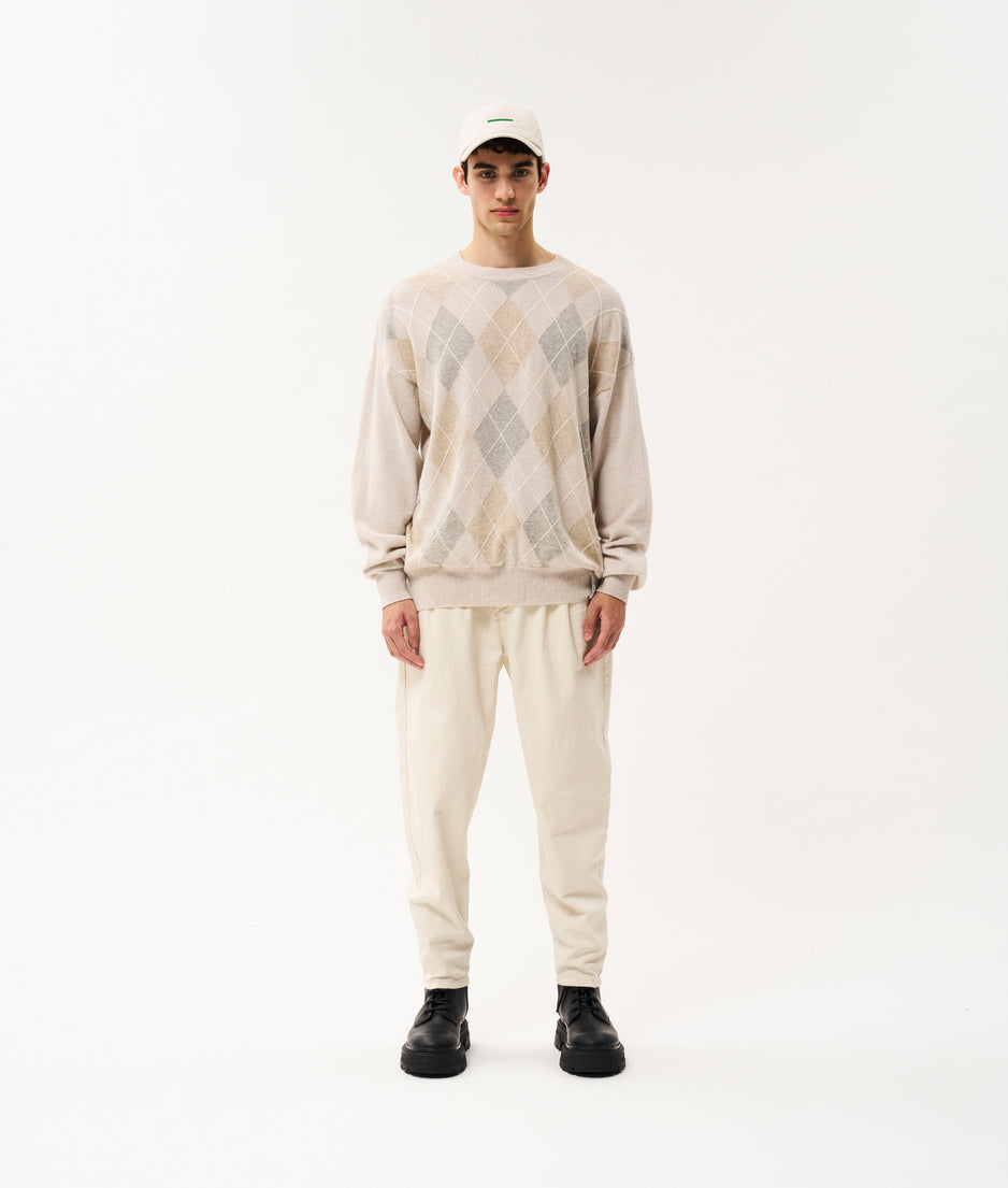 Bowie knit sweater | soft white melee
