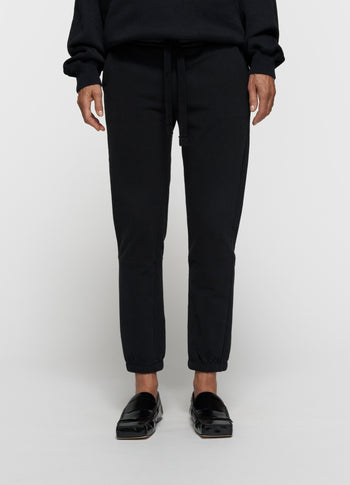 THE CROPPED JOGGER | black