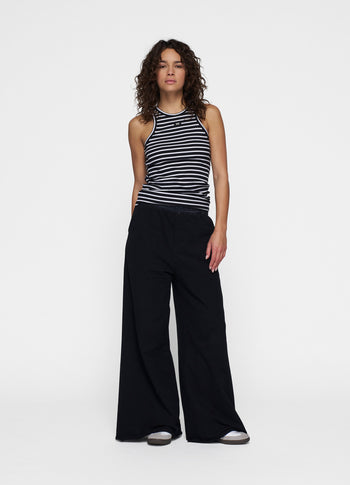 THE TANK TOP STRIPES | black/white