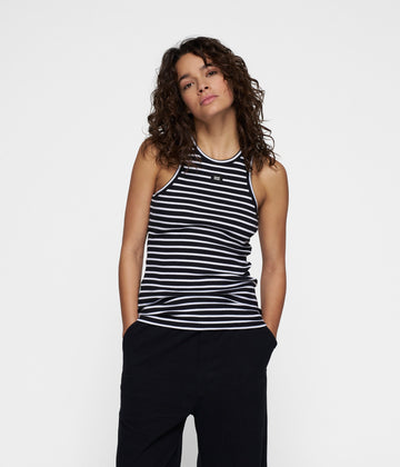 THE TANK TOP STRIPES | black/white