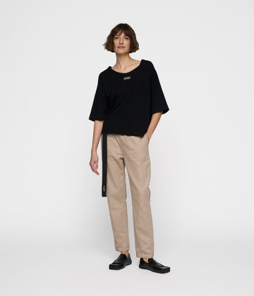 belted pants jog denim | rope