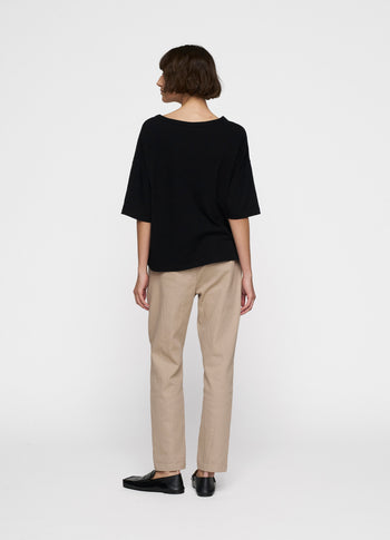 belted pants jog denim | rope