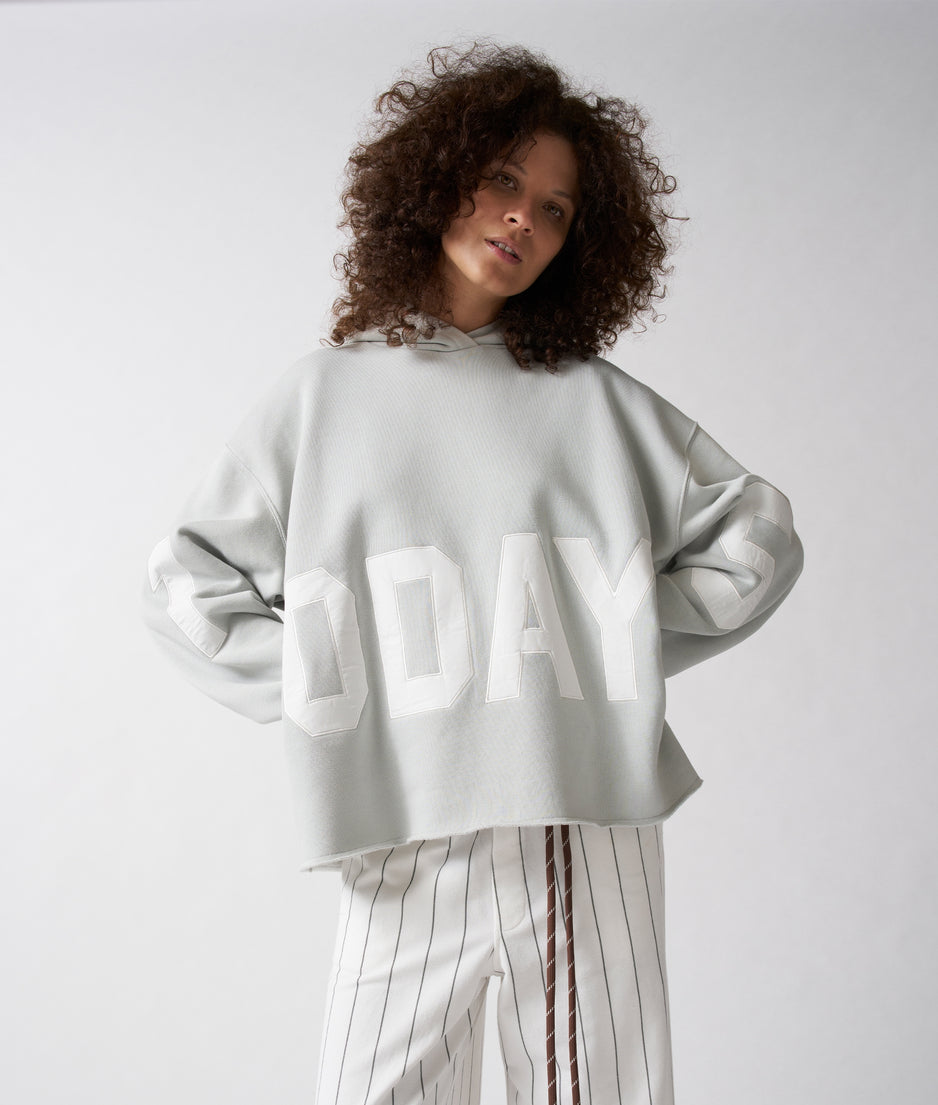 statement logo hoodie | clean blue