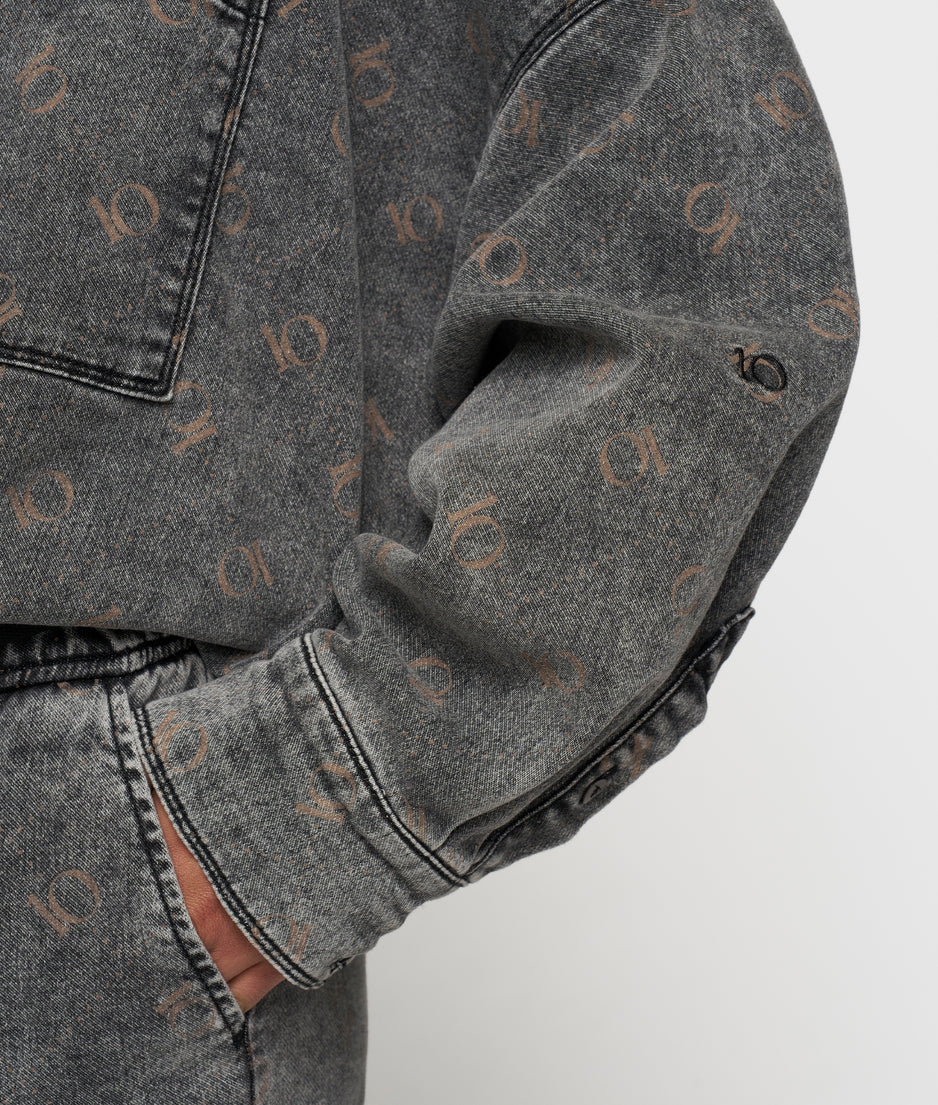 shirt jog denim | black