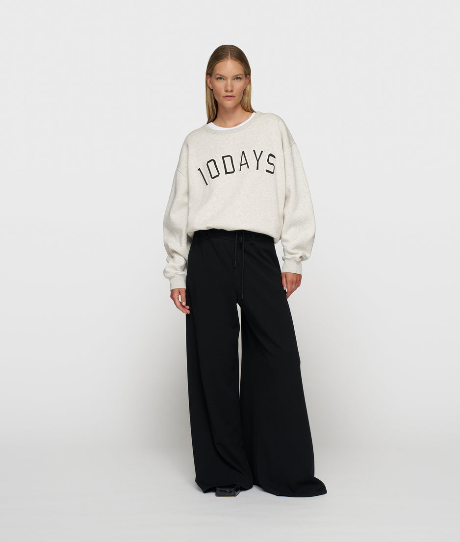 statement sweater | soft white melee
