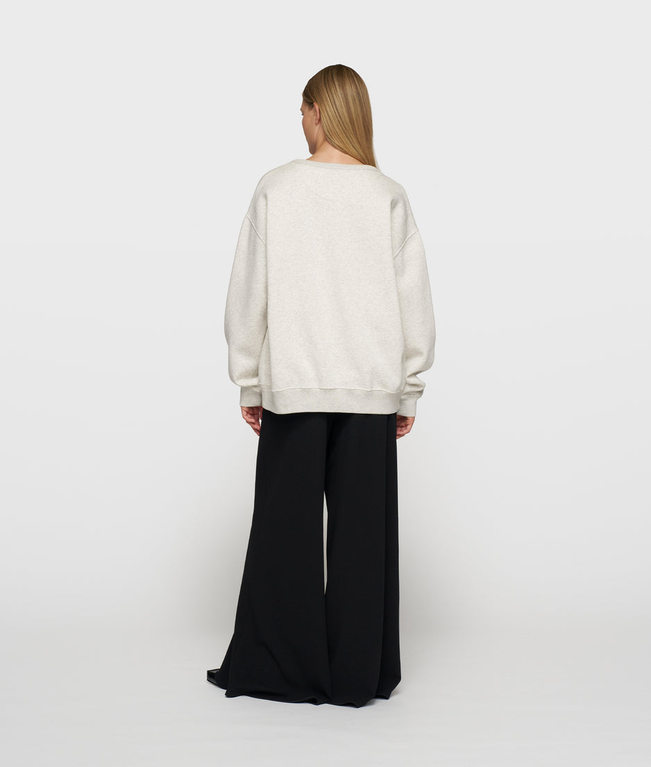 statement sweater | soft white melee