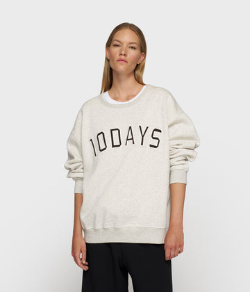 statement sweater | soft white melee