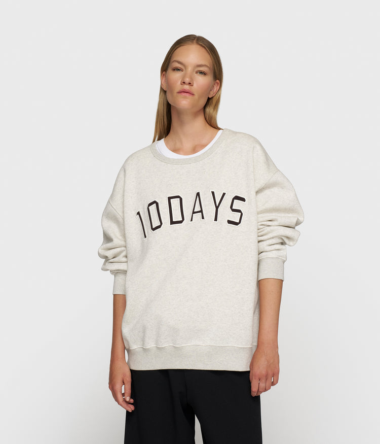 statement sweater | soft white melee