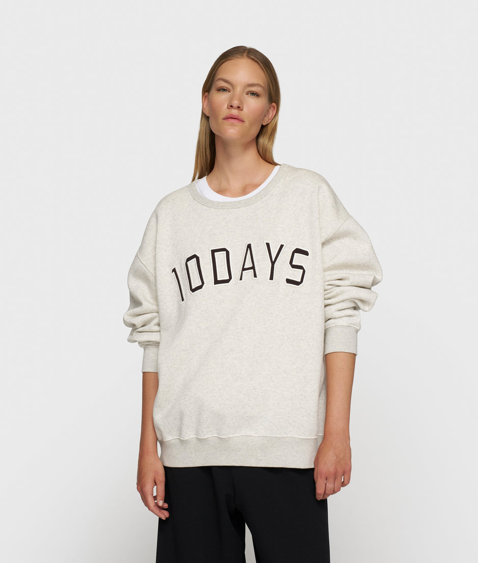 statement sweater | soft white melee