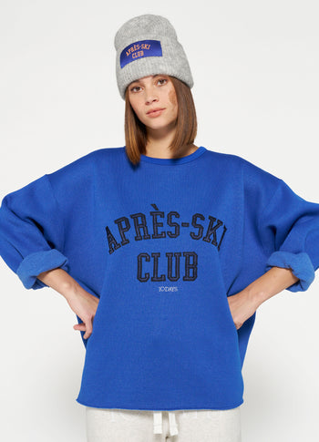 statement sweater apres-ski | electric blue