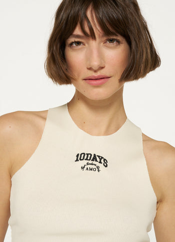 tanktop rib | warm white