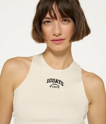 tanktop rib | warm white