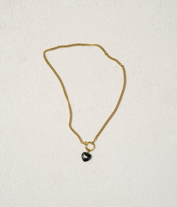 heart charm | black