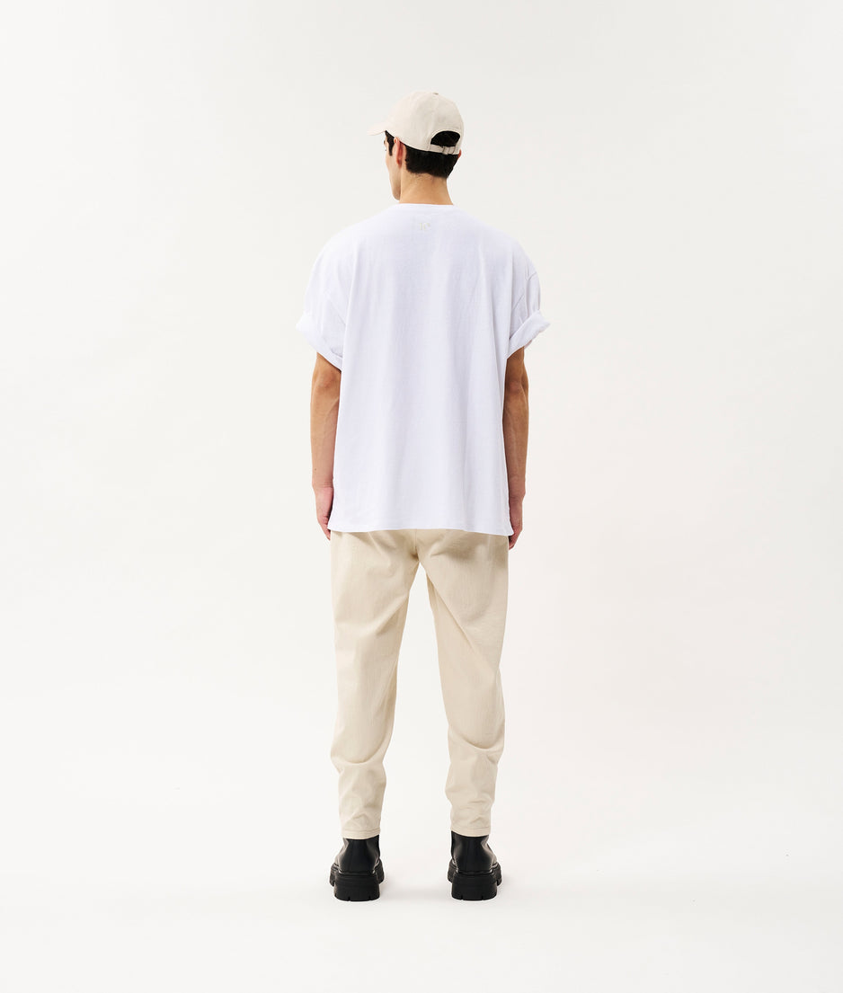 Andy heavy jersey tee | white