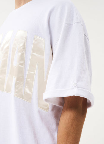 Andy heavy jersey tee | white