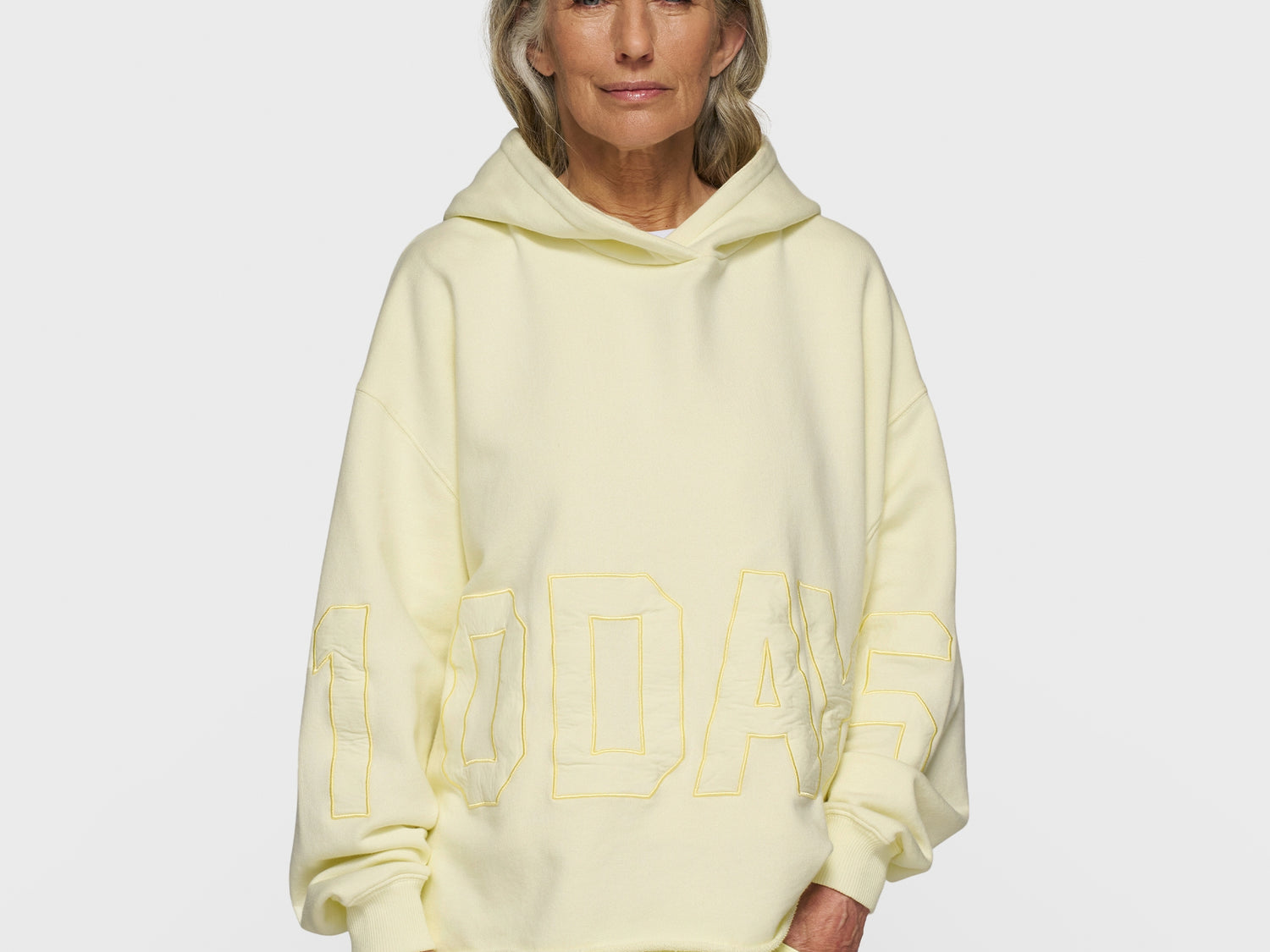 statement logo hoodie | pastel yellow