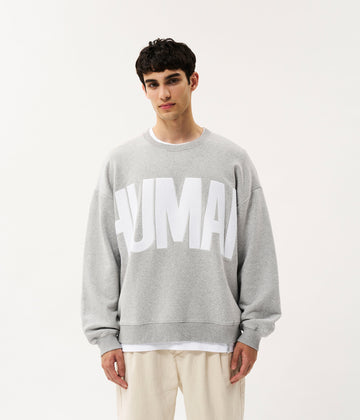 Human fleece sweater | light grey melee