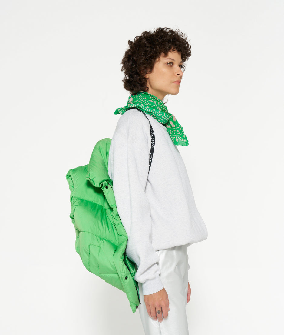 padded vest | apple green