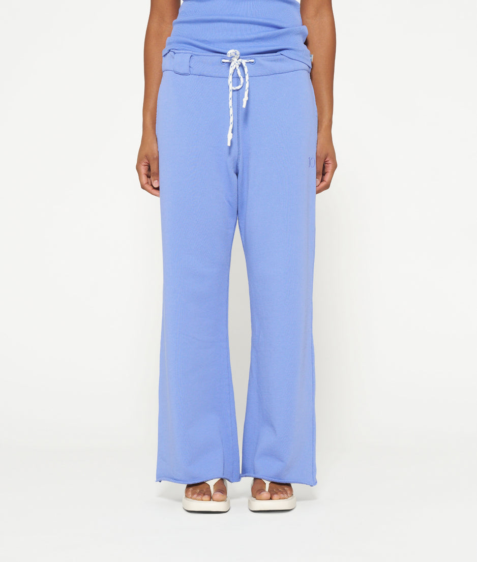 flared jogger | blue bell