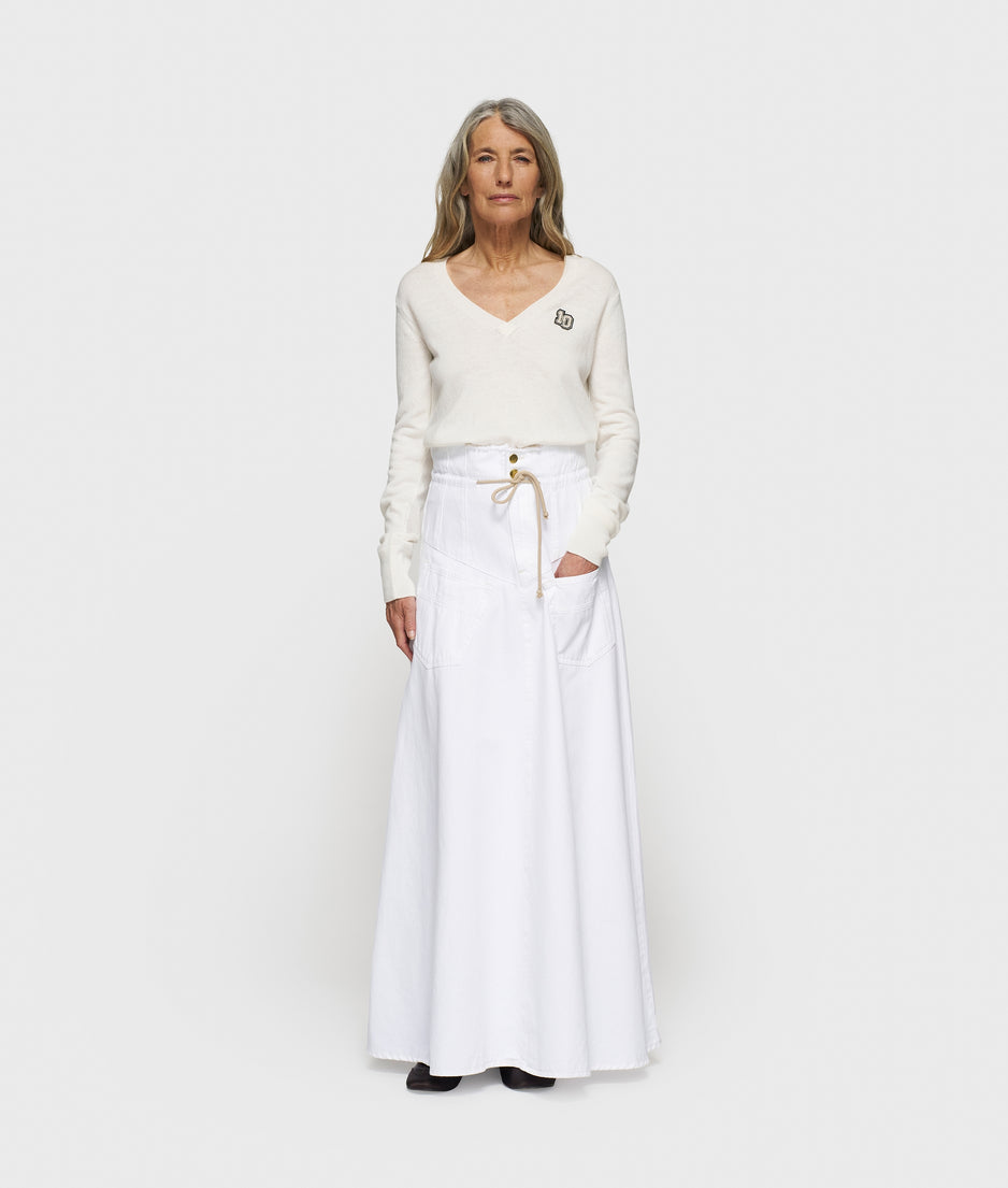 v-knit classic cashmere | ecru