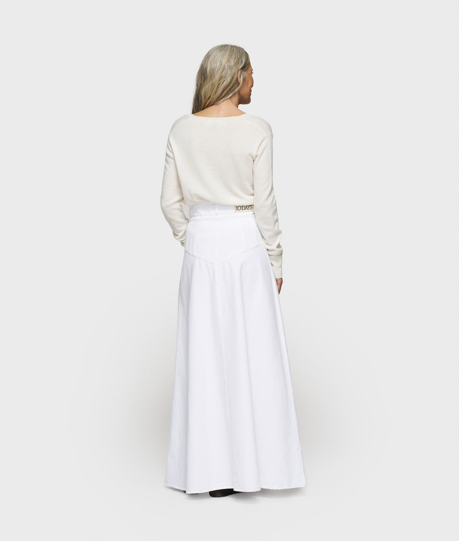 v-knit classic cashmere | ecru