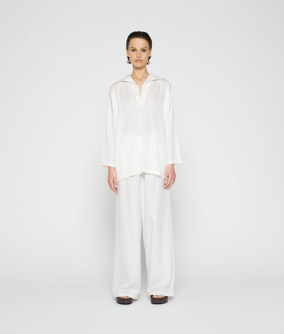 flowy blouse woven | ecru