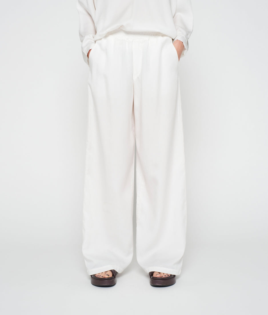 flowy woven pants | ecru