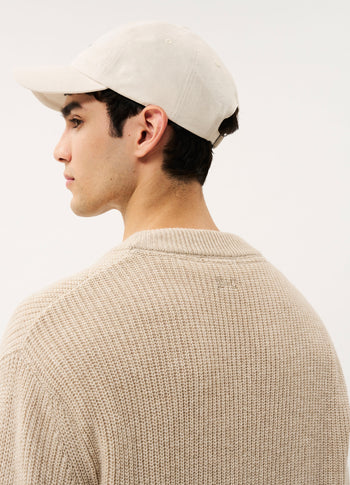 Wolf knitted jumper | oat