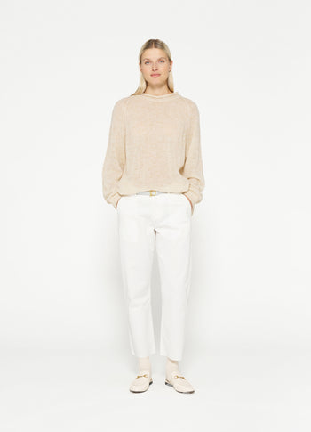 washed chino | ecru