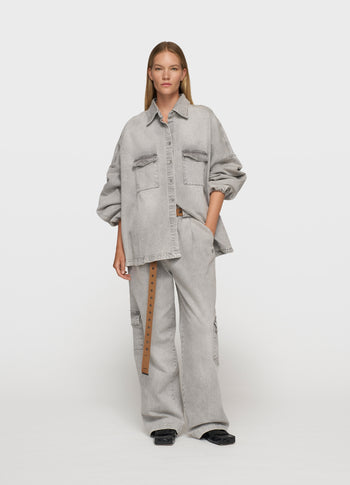 shirt denim | grey wash