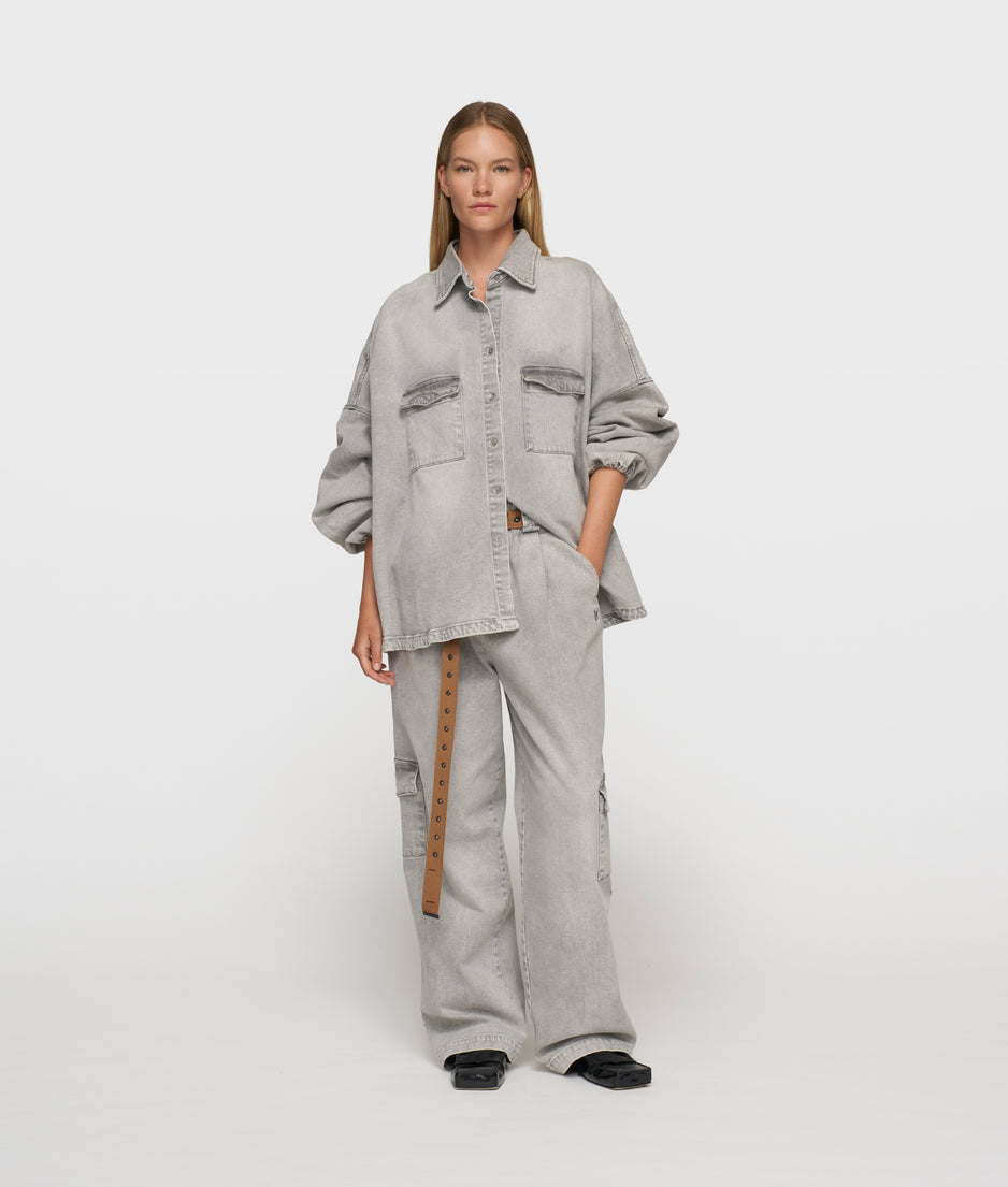 shirt denim | grey wash