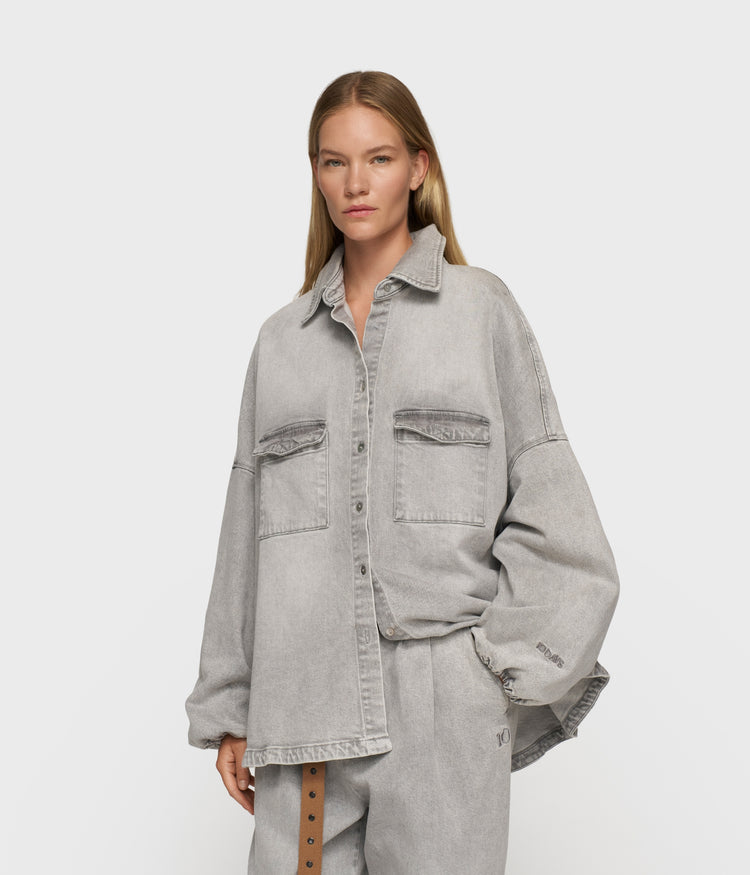 shirt denim | grey wash