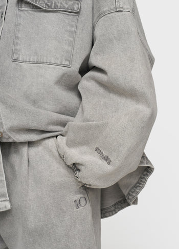 shirt denim | grey wash