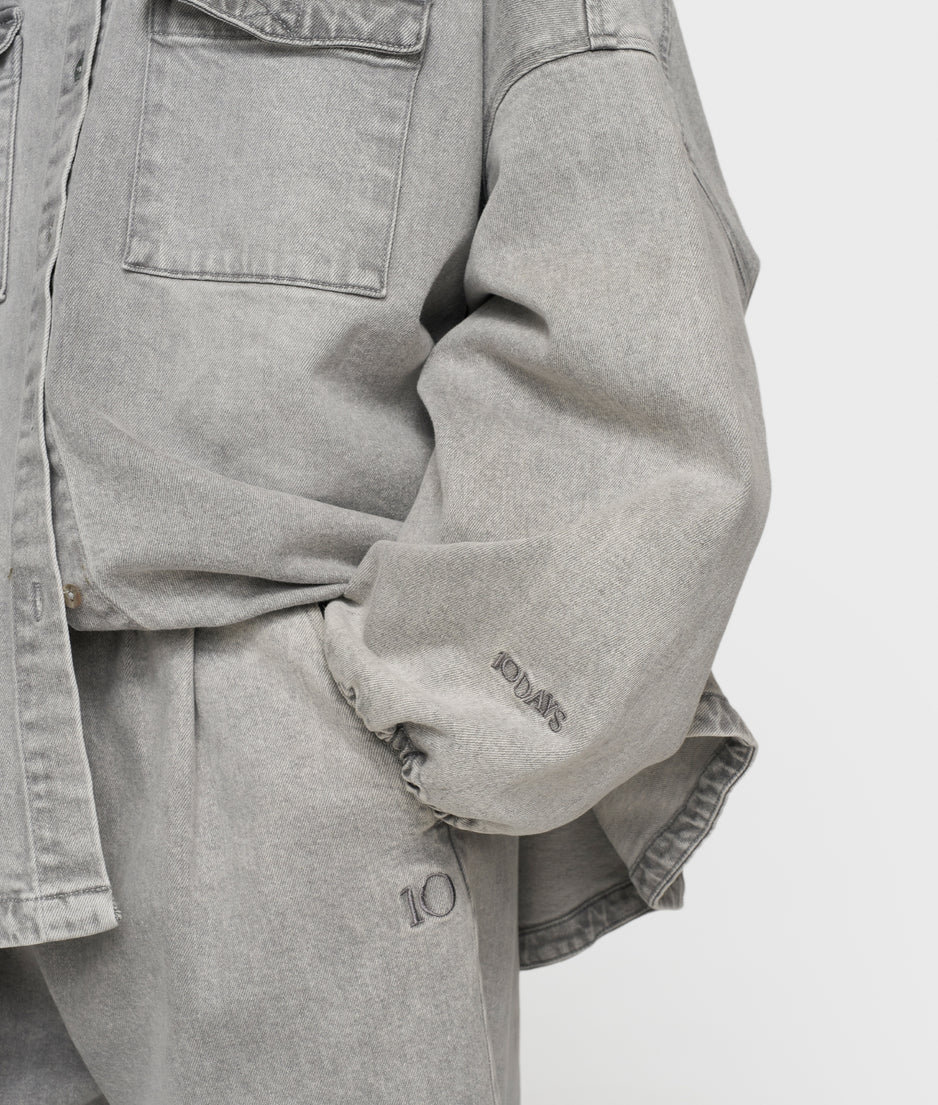 shirt denim | grey wash