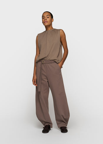 pleated top jersey | moonrock