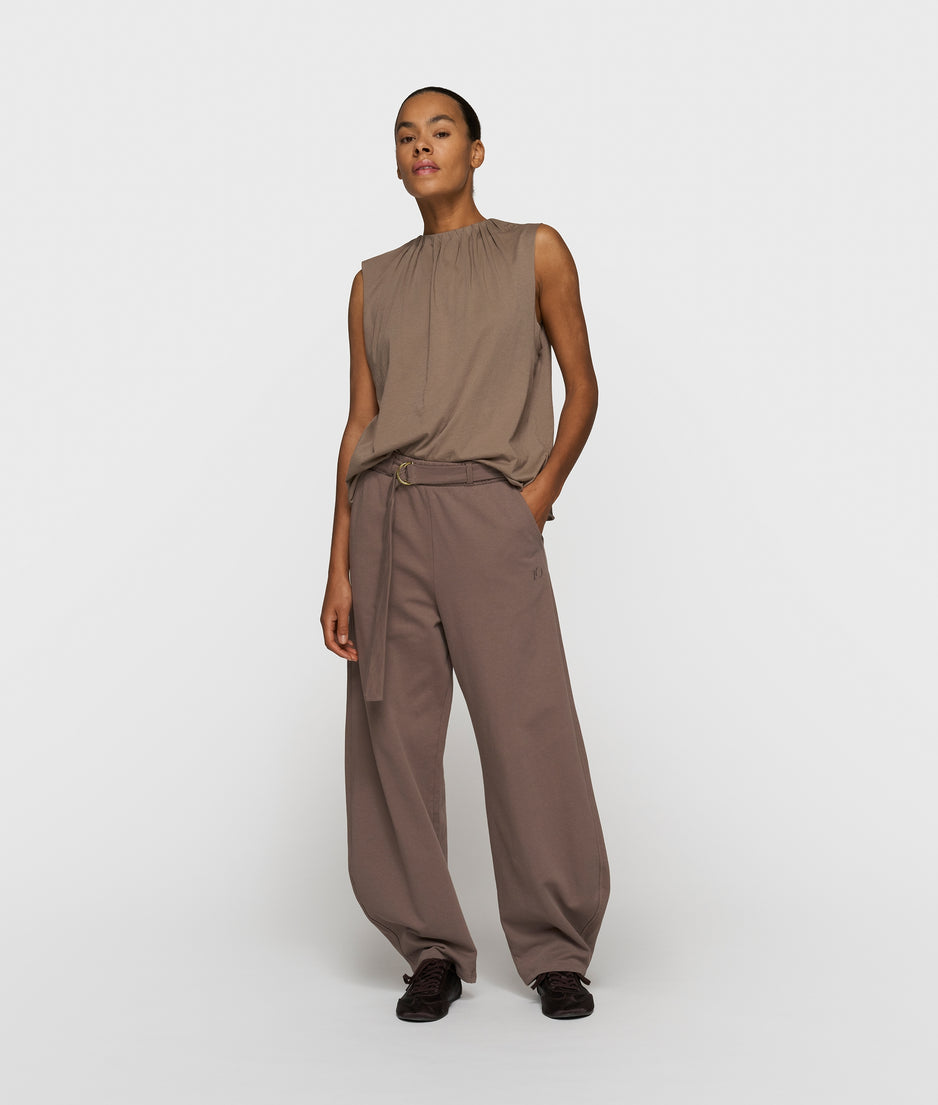 pleated top jersey | moonrock