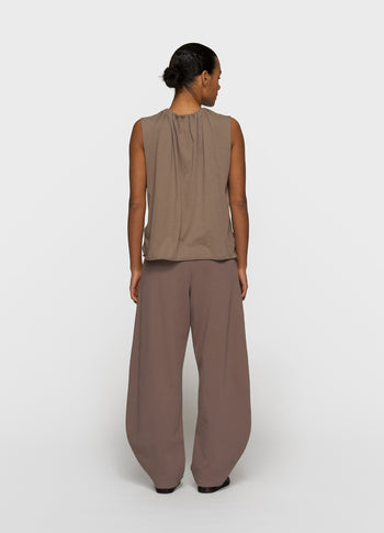 pleated top jersey | moonrock