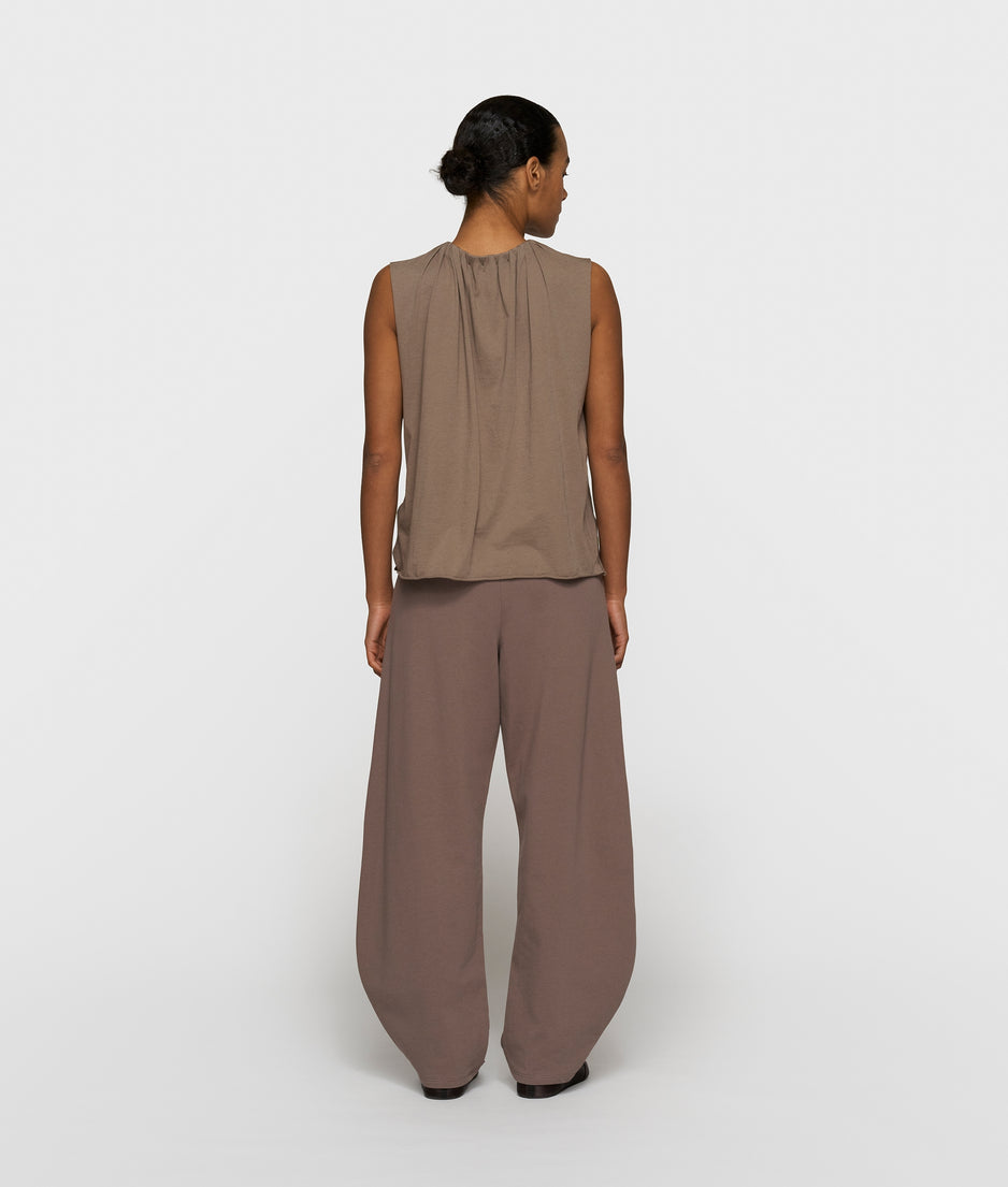 pleated top jersey | moonrock