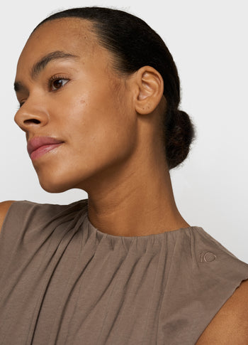pleated top jersey | moonrock