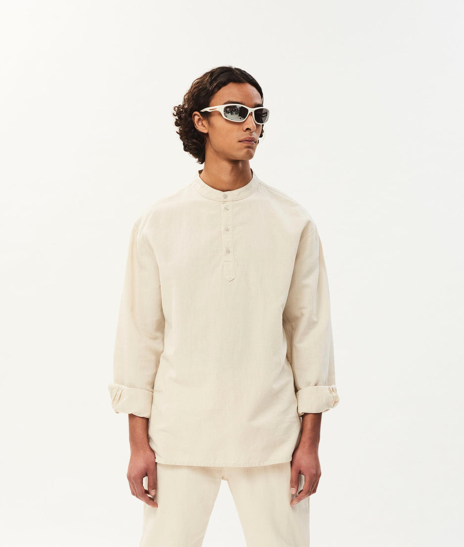Kick henley shirt | oat