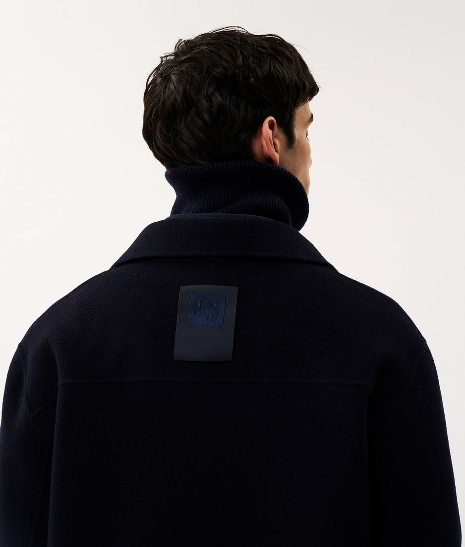 Harper soft wool jacket | dark blue