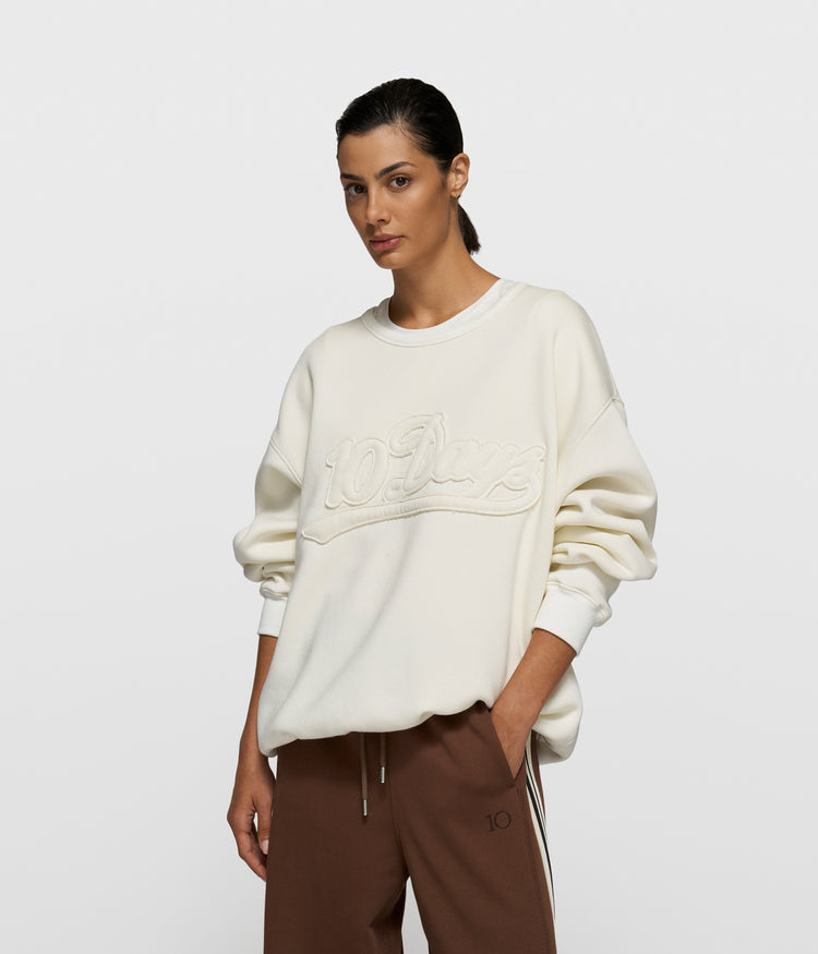 statement sweater | pearl