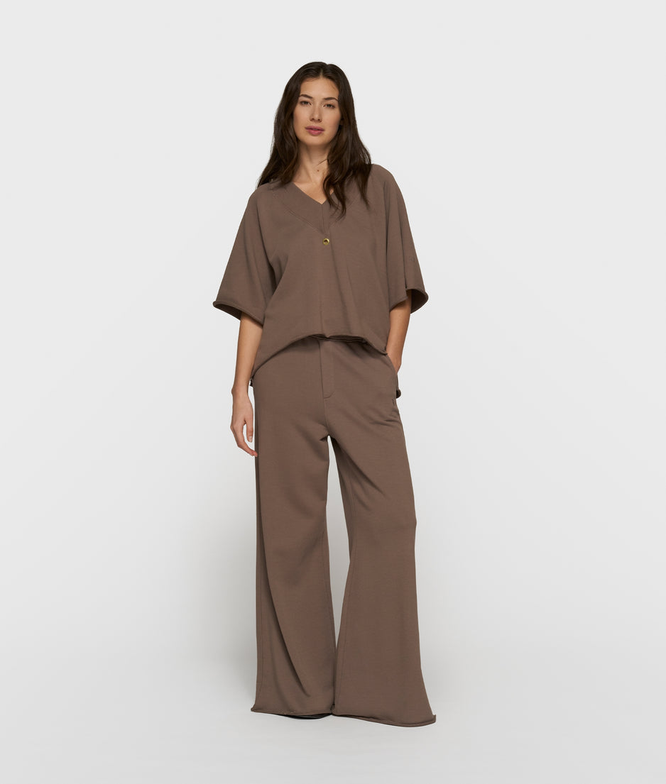 wide leg jogger | moonrock