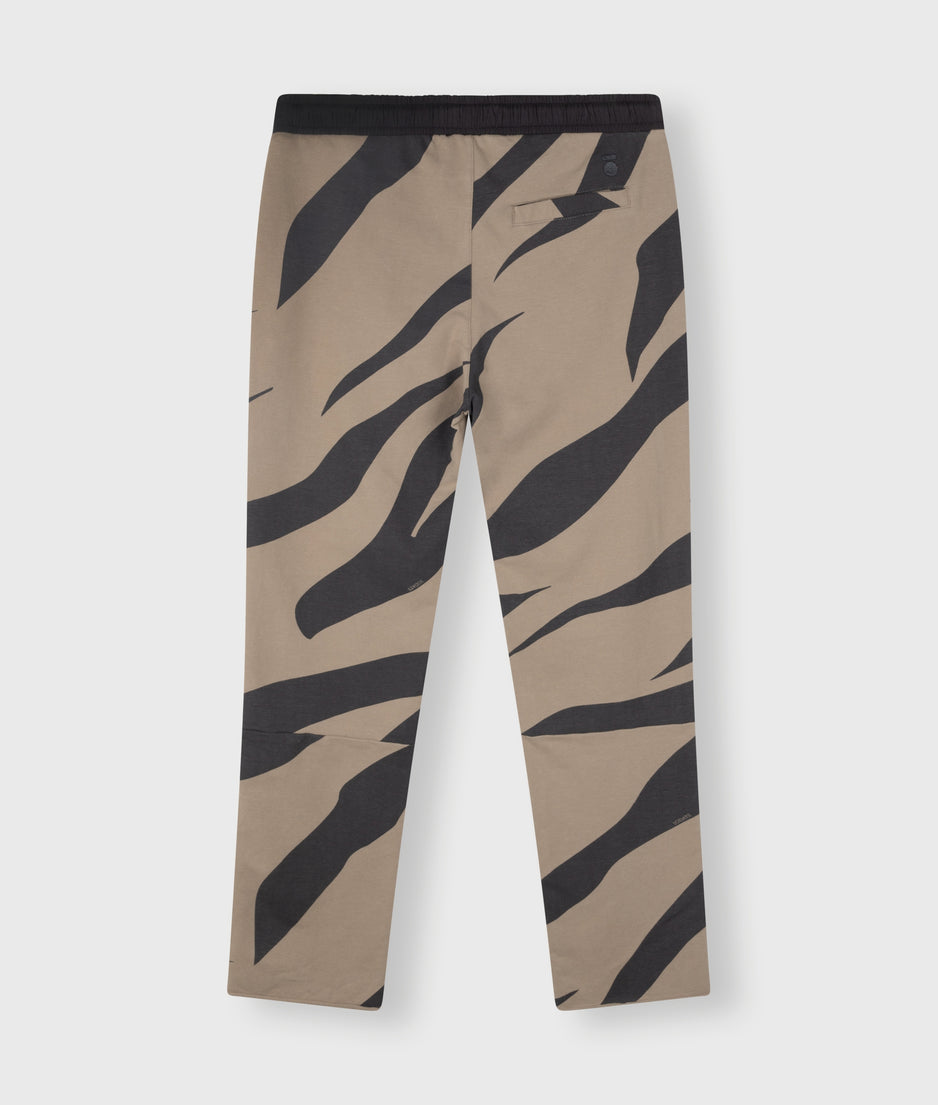 cropped jogger zebra | warm taupe