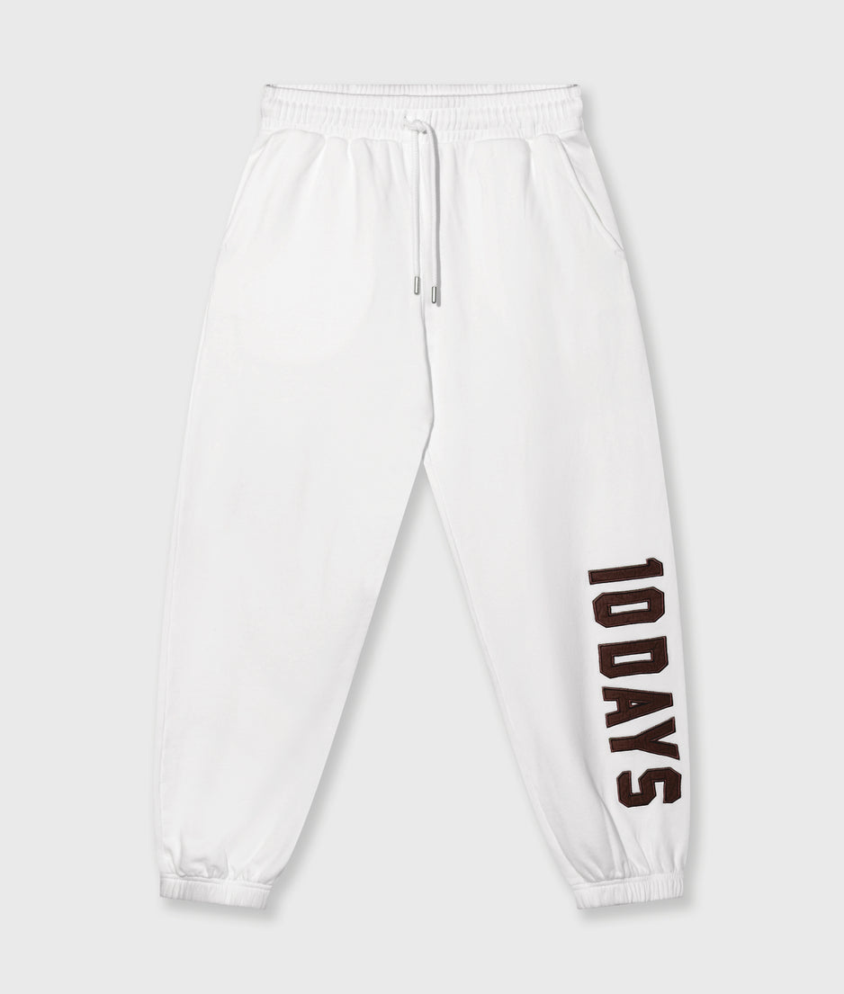 Bar jogger fleece | ecru