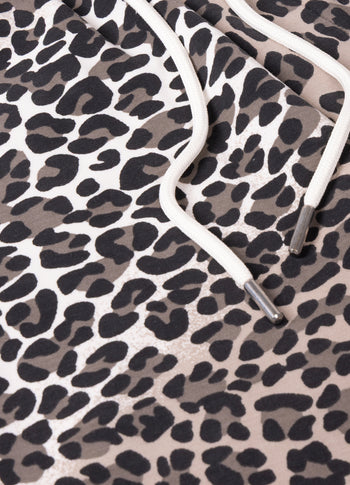 soft scuba pants leopard | ecru